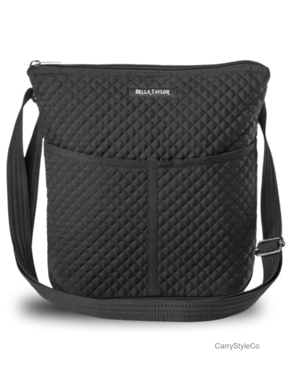 Quilted Microfiber Crossbody Handbag Organizer Purse with Pockets, Adjustable